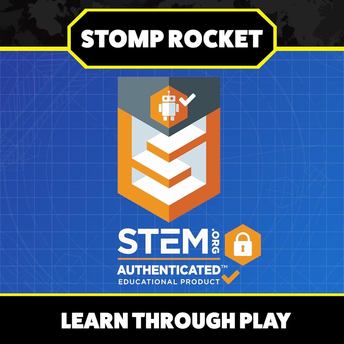 Stomp Rocket Jr Multi-Color Rocket Launcher for Kids, 8 Rockets - Fun Outdoor Kids Gifts for Boys & Girls - STEM Toy Foam Blaster Set Soars Up to 100 Feet - Ages 3 & Up