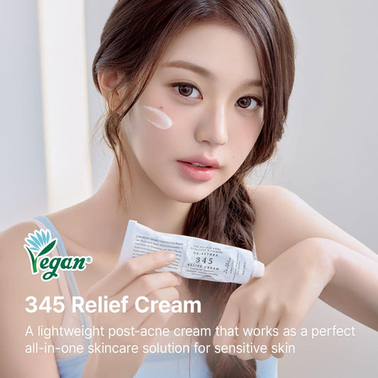 Dr.Althea 345 Relief Cream | Daily Face Moisturizer for Soothing Recovery and Blemish Care with PDRN & Niacinamide | Korean Vegan Skincare for All Skin Types, 1.69 Fl Oz (Ver.2 - Pack of 1)