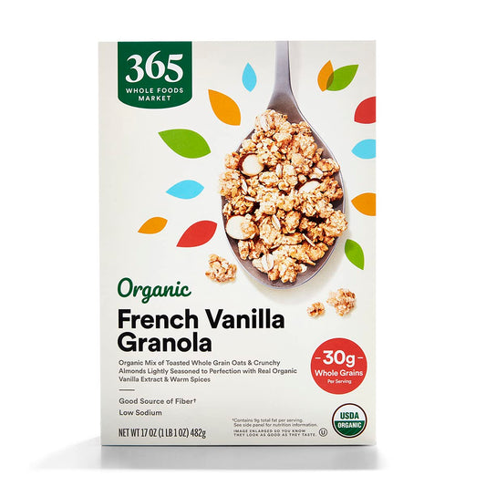 365 by Whole Foods Market, Organic French Vanilla Almond Granola, 17 Ounce