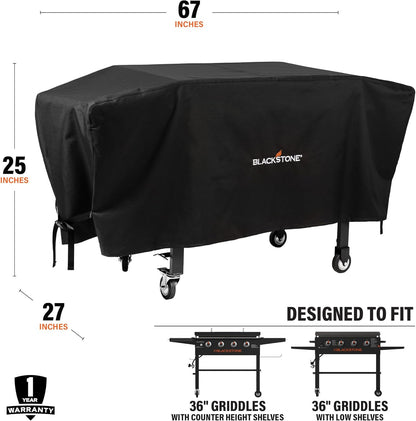 Blackstone 36 inch Griddle Cover Water Resistant 600D Polyester Heavy Duty Flat top 36" Gas Grill Cover Exclusively for Blackstone 36" Griddle Cooking Station