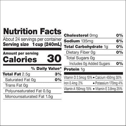 Silk Shelf-Stable Almond Milk, Unsweetened Vanilla, Dairy-Free, Vegan, Non-GMO Project Verified, 1 Quart (Pack of 6)